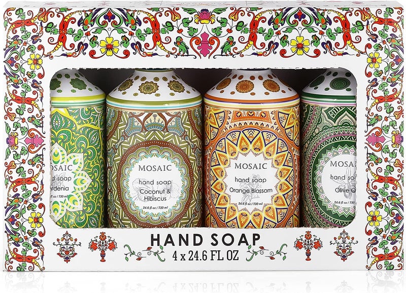 Mosaic Hand Soap Gift Set - 4 Scents - Image 1